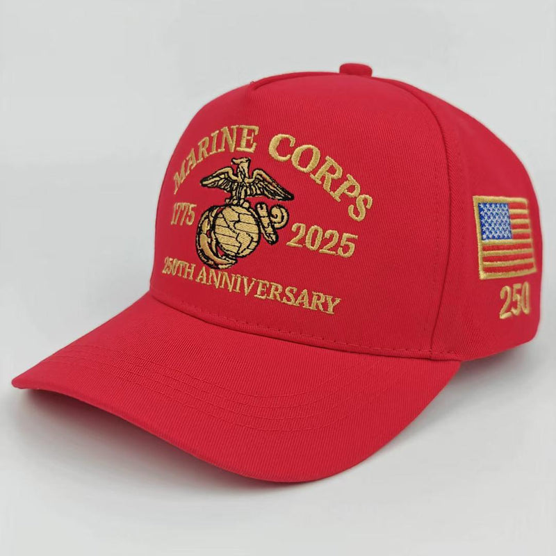 Marine Corps 250th Anniversary Cap – Red