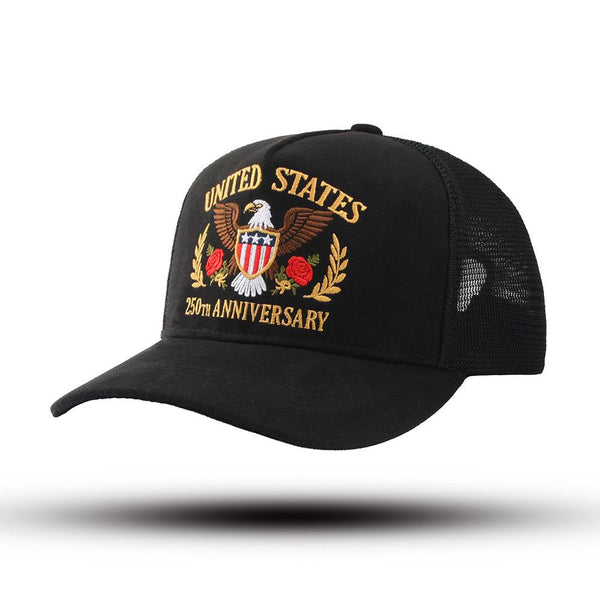 250th Anniversary Eagle Crest Trucker Cap – Black