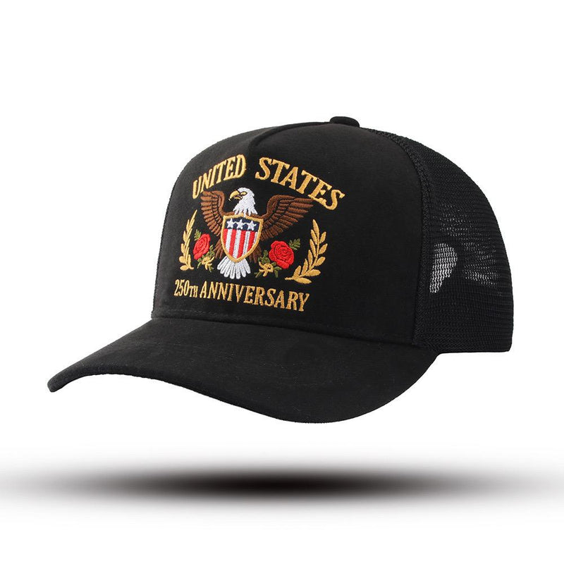250th Anniversary Eagle Crest Trucker Cap – Black