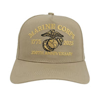 Marine Corps 250th Anniversary Cap – Khaki
