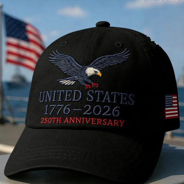 250th Anniversary Eagle Soaring Cap – Black
