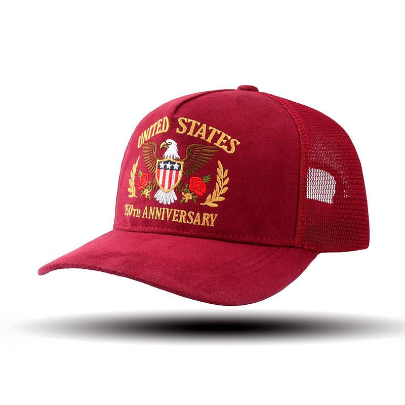 250th Anniversary Eagle Crest Trucker Cap – Burgundy