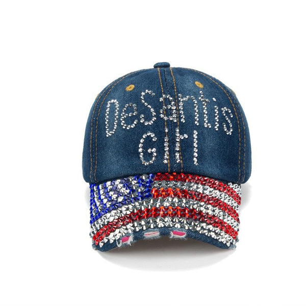 DeSantis Girl Rhinestone Cap – Denim