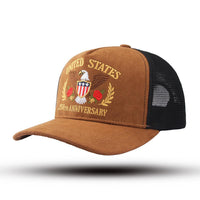 250th Anniversary Eagle Crest Trucker Cap – Saddle Brown