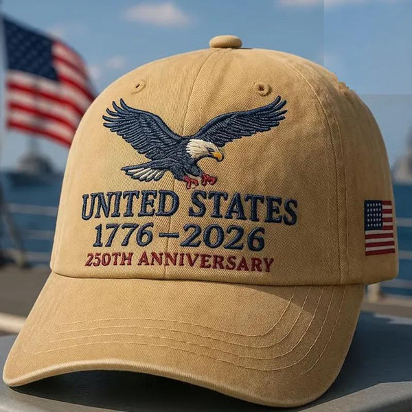 250th Anniversary Eagle Soaring Cap – Khaki